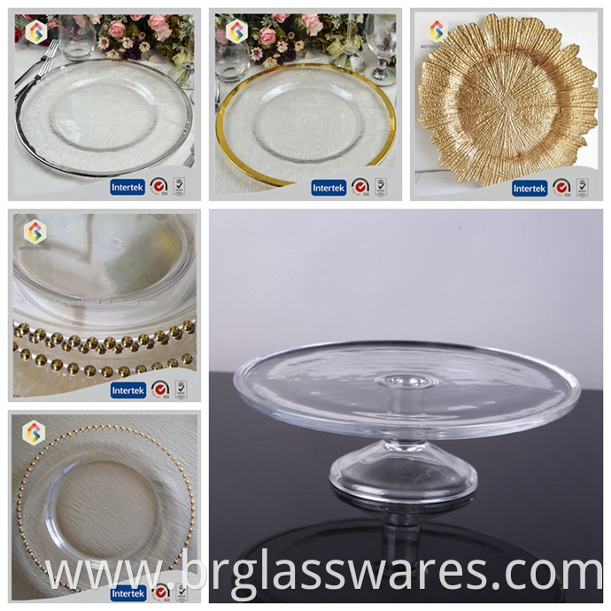 glass charger plate